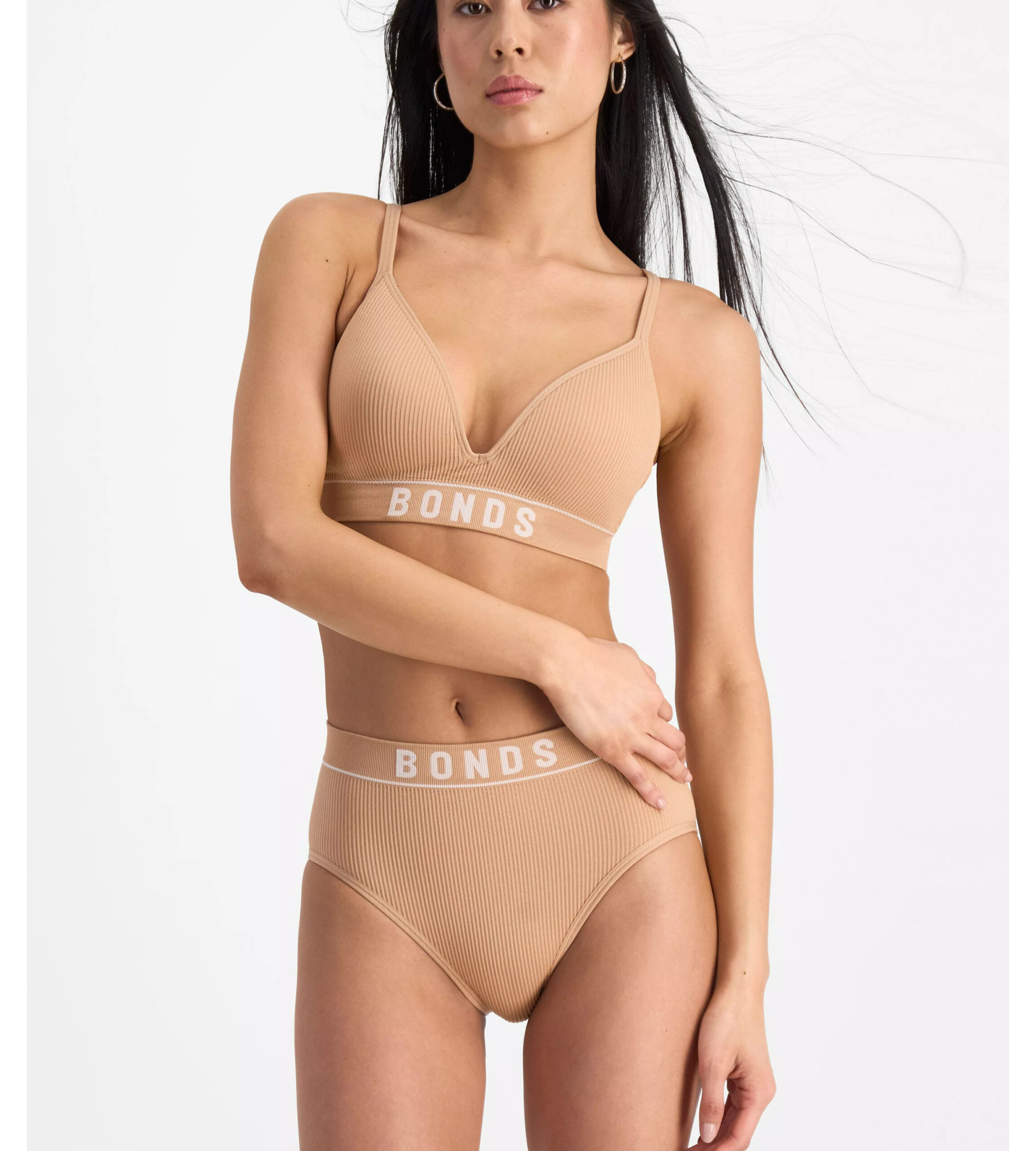 Bonds Retro Rib Wirefree Tee Bra - Image 2