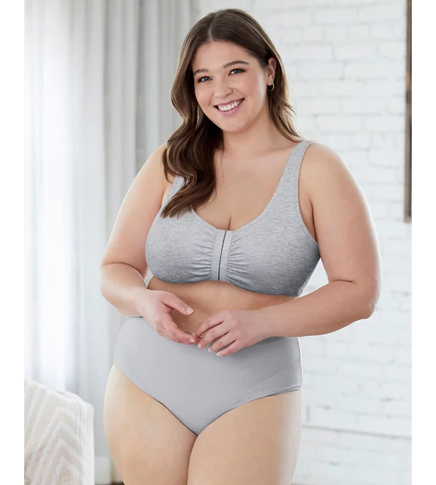 Bestform Front Close Wirefree Low-Impact Cotton Sports Bra - Image 2